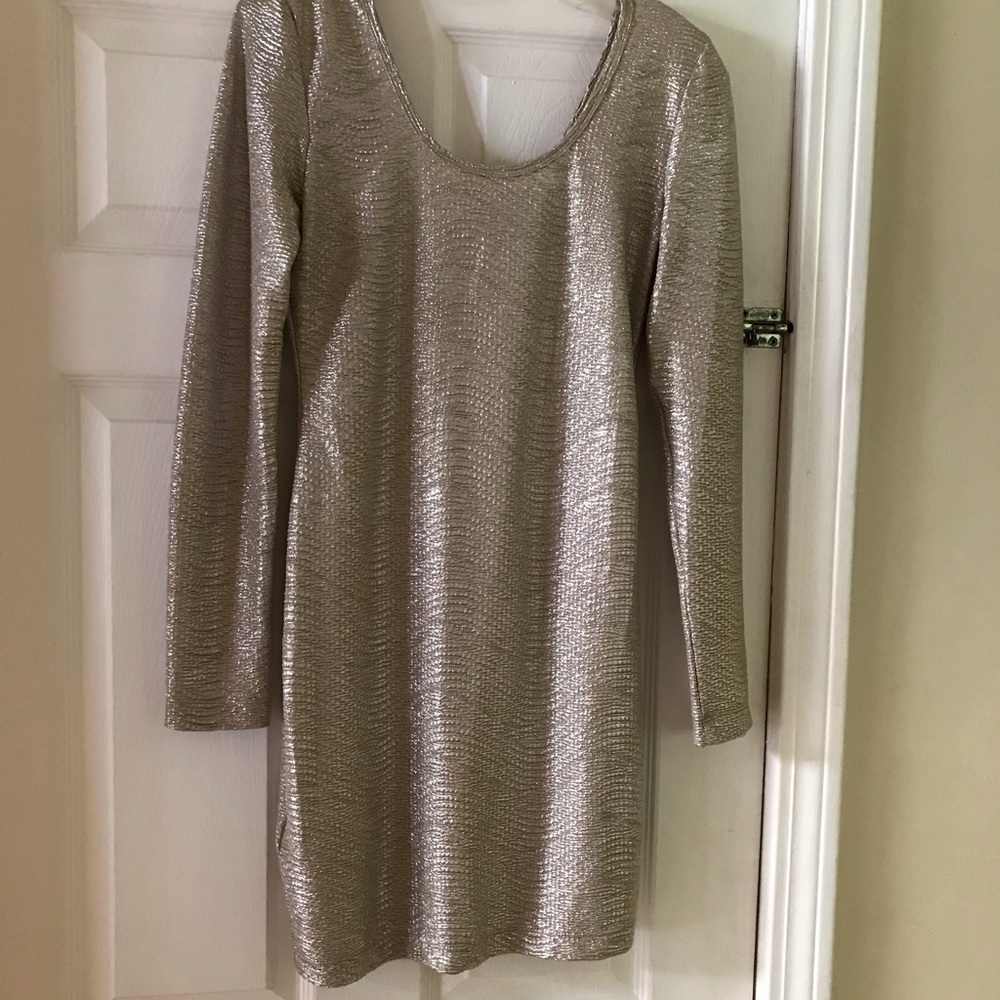 Gold dress